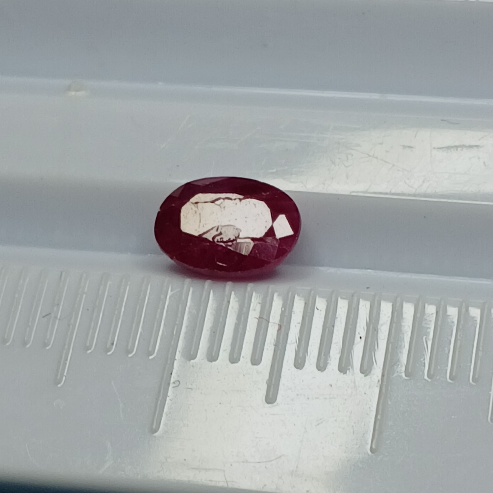 Oval Red Ruby Gemstone 7x5mm